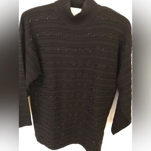Women’s Black Sweater Vintage with Sequins